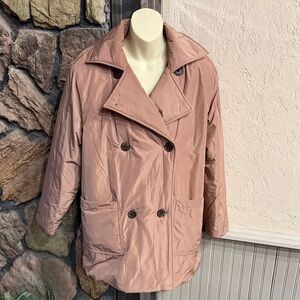 Women's Pink Double-Breasted Jacket